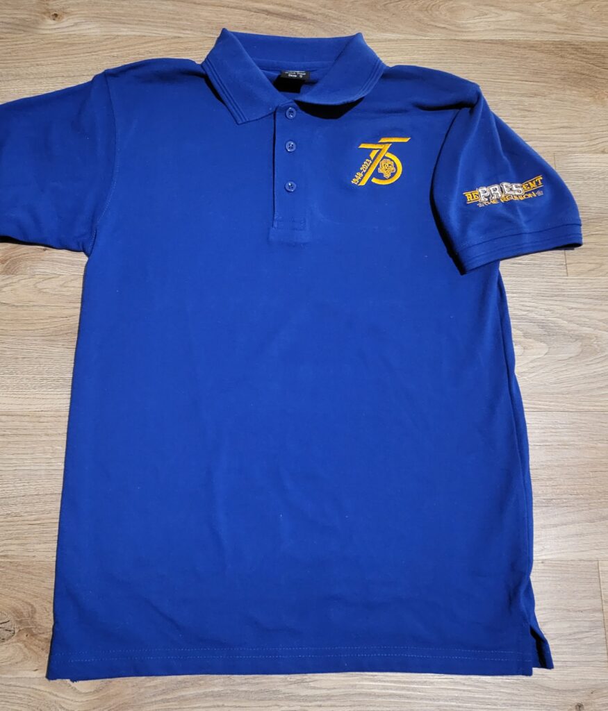 Polos (black or blue) with Reunion logo on chest & “The Reunion” on ...